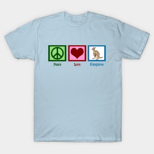 Peace Love Kangaroos T-Shirt